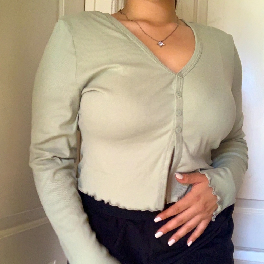 Just Polly NewYork Mint Green Long Sleeve